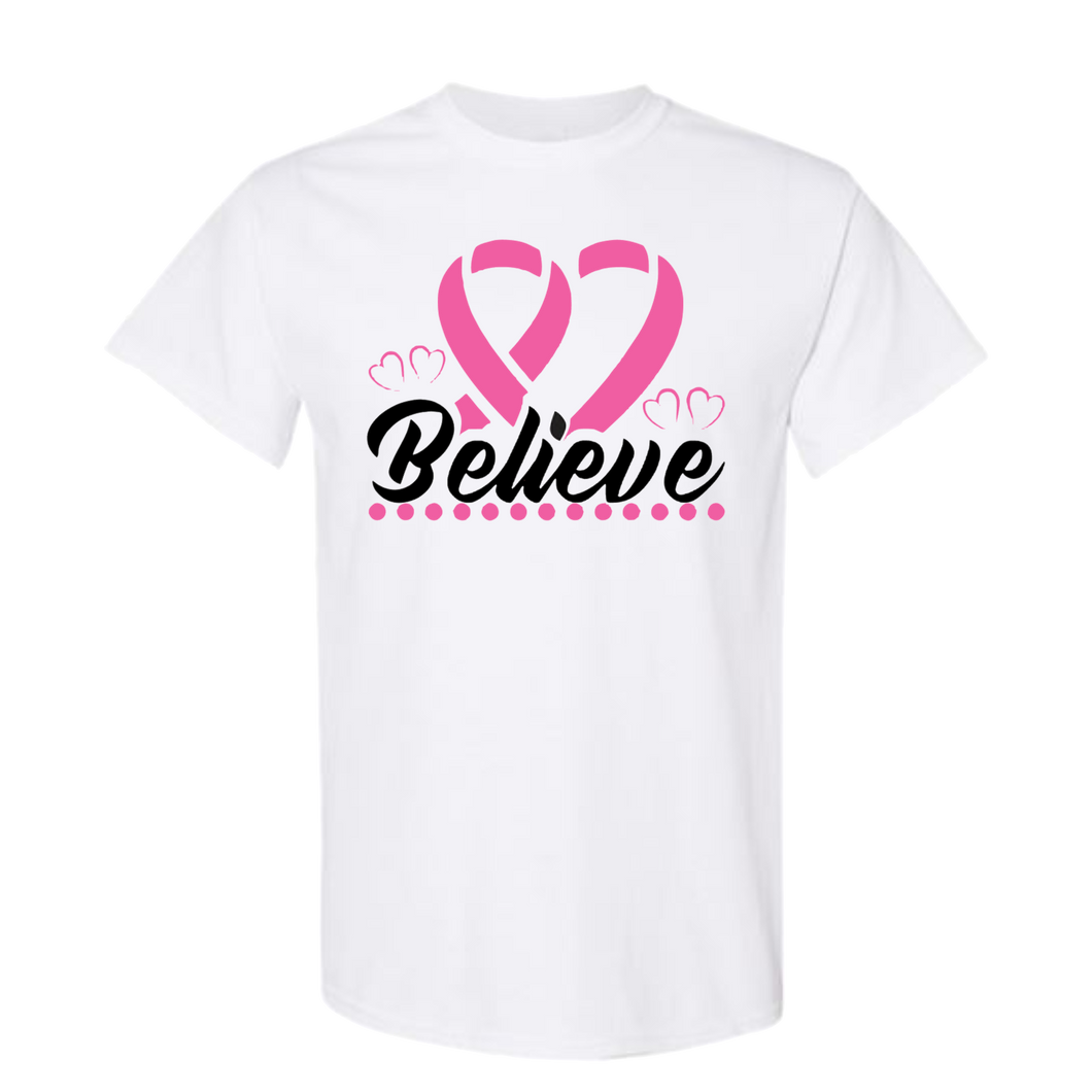 Cancer Awareness Believe Graphic T